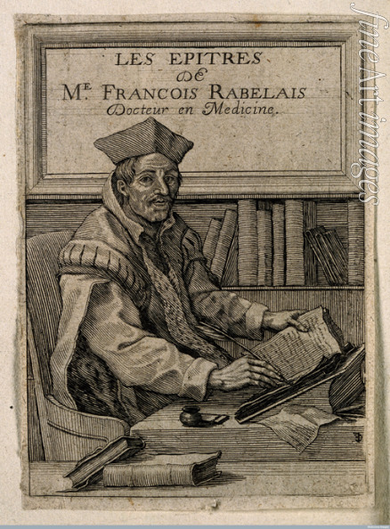 Unbekannter Künstler - Porträt von François Rabelais (1494-1553)