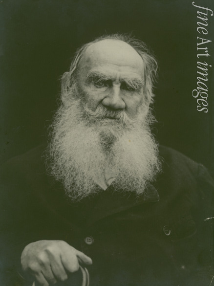 Chertkov Vladimir Grigorievich - Portrait of the author Count Lev Nikolayevich Tolstoy (1828-1910)