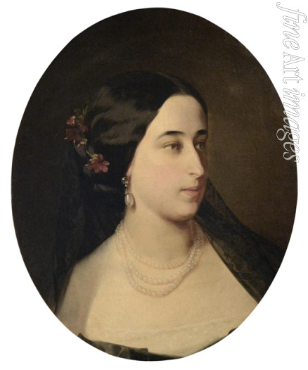Makarov Ivan Kosmich - Portrait of Maria Alexandrovna Gartung (1832-1919), née Pushkina