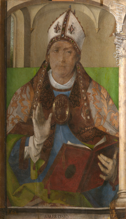 Wassenhove (Justus van Gent) Joos van - Saint Ambrose, Archbishop of Milan