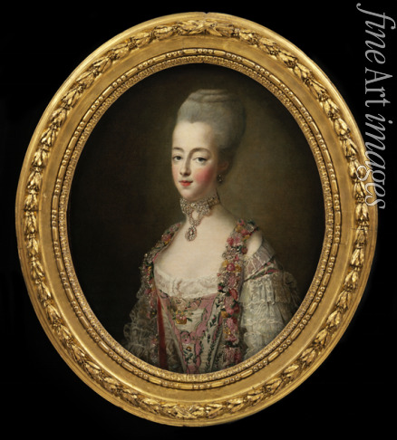 Drouais François-Hubert - Portrait of Queen Marie Antoinette of France (1755-1793)