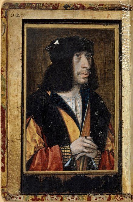 Perréal Jean - Porträt von Karl VIII. von Frankreich