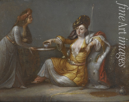 Vanmour (Van Mour) Jean-Baptiste (Schule) - Sultanin beim Kaffeegenuss