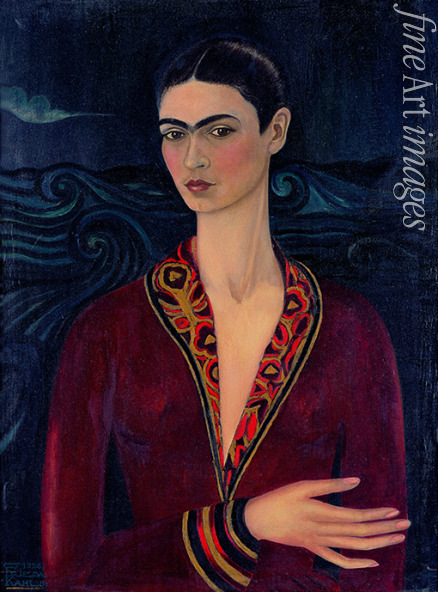 Kahlo Frida - Selbstbildnis mit Samtkleid