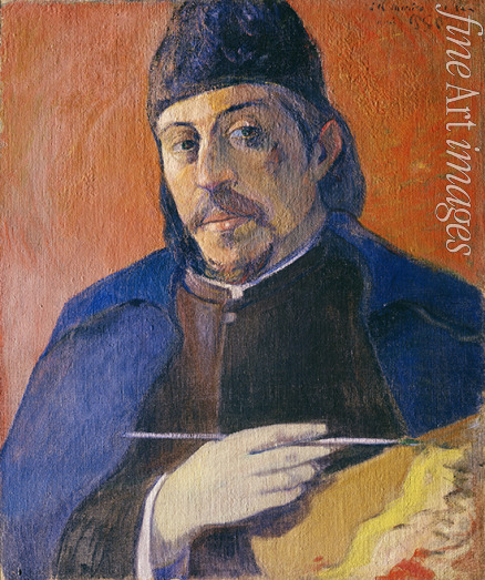 Gauguin Paul Eugéne Henri - Selbstbildnis mit Palette