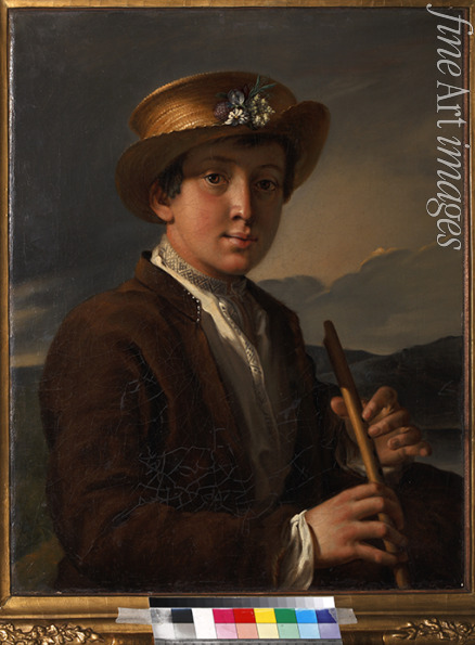 Anonymous - Portrait of a Boy with the svirel (After Tropinin)