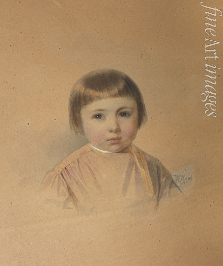 Hau (Gau) Vladimir (Woldemar) Ivanovich - Portrait of Boris Alexeevich Kurakin (1837-1860)