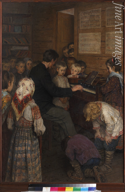 Bogdanov-Belsky Nikolai Petrovich - Singing lesson at the village school