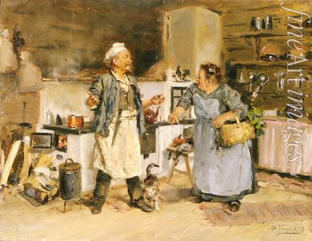 Makovsky Vladimir Yegorovich - Quarrel in the kitchen