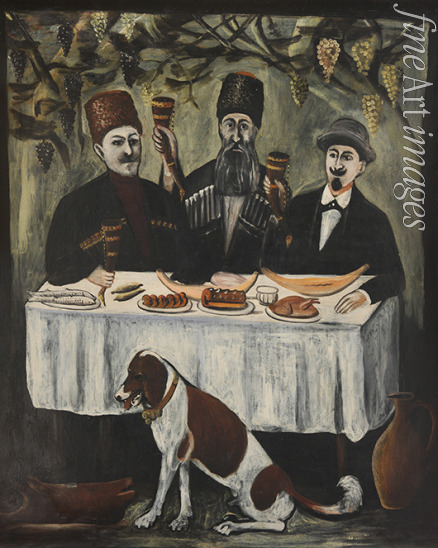 Pirosmani Niko - Fest in einer Weinpergola