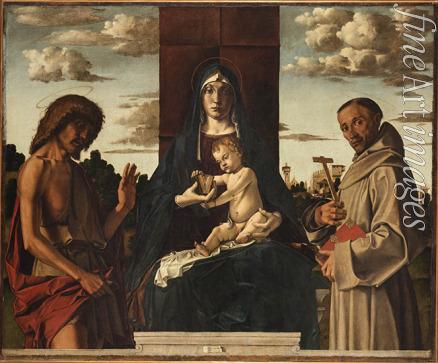 Montagna Bartolomeo - Virgin and Child with Saints Francis and John the Baptist