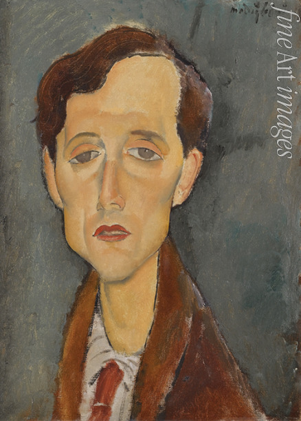 Modigliani Amedeo - Porträt von Frans Hellens (1881-1972)