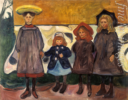 Munch Edvard - Four Girls in Åsgårdstrand