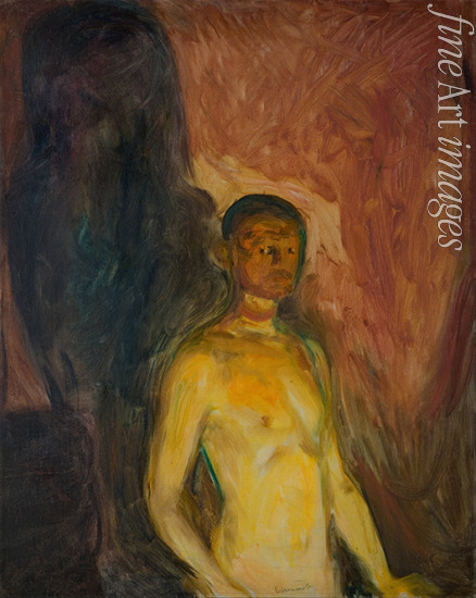 Munch Edvard - Self-portrait in Hell