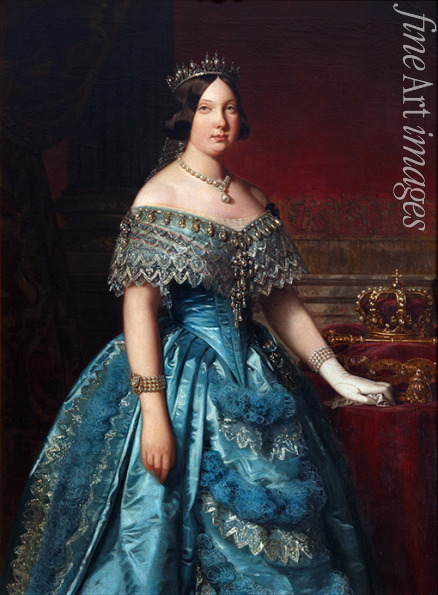 Madrazo y Kuntz Federico de - Porträt von Isabella II. von Spanien