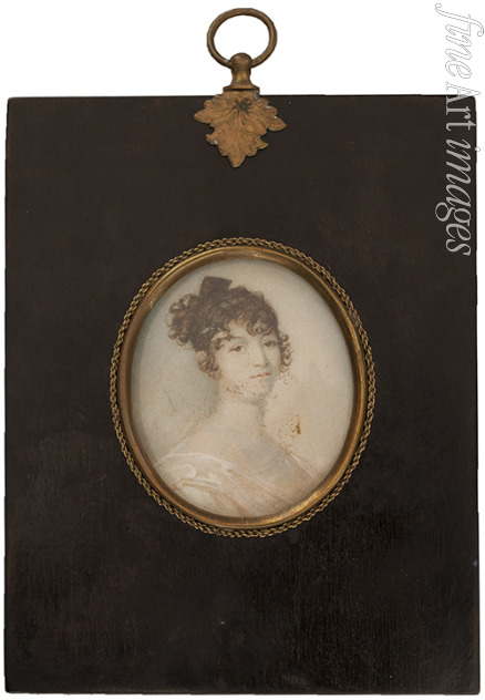 Maistre Xavier de - Portrait of Nadezhda Osipovna Pushkina (1762-1836), née Hannibal