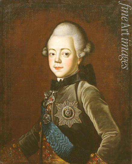 Serdyukov Grigori - Portrait of Grand Duke Pavel Petrovich (1754-1801) as child