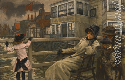 Tissot James Jacques Joseph - Waiting for the ferry