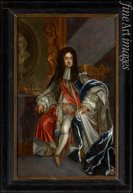 Kneller Sir Gotfrey - Portrait of Charles II of England (1630-1685), in the robes of the Order of the Garter