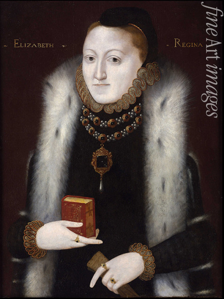 Unbekannter Künstler - Porträt von Queen Elizabeth I. (1533-1603)
