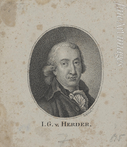 Gottschick Johann Christian Benjamin - Portrait of Johann Gottfried von Herder (1744-1803)