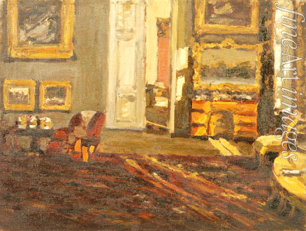 Turschanski Leonard Viktorowitsch - Interieur. Roter Teppich
