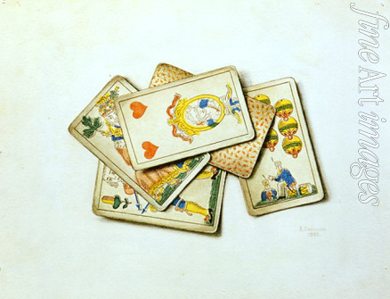 Sokolov Vladimir Pavlovich - Playing cards. Still life