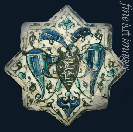 Central Asian Art - Eight-pointed Star Tile