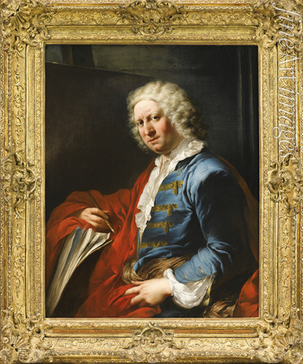 Blanchet Louis-Gabriel - Portrait of the artist Giovanni Paolo Panini (1691-1765)