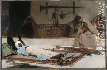Benjamin-Constant Jean-Joseph - Am Tag der Beerdigung, marokkanische Szene (Der Tod des Emirs)