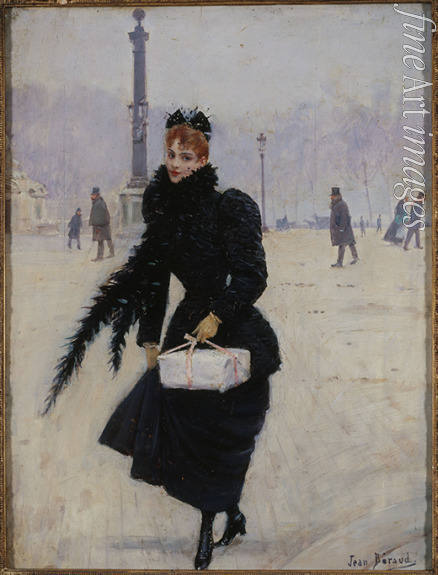 Béraud Jean - Parisian woman, Place de la Concorde