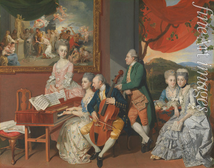 Zoffani Johann - Die Gore Familie mit George Clavering-Cowper, 3. Earl Cowper