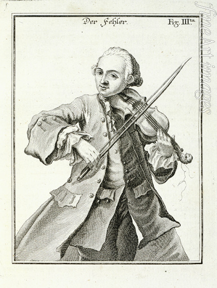 Anonymous - Illustration from: Leopold Mozart, Versuch einer gründlichen Violinschule