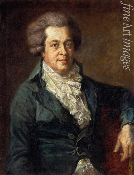 Edlinger Johann Georg - Porträt von Wolfgang Amadeus Mozart