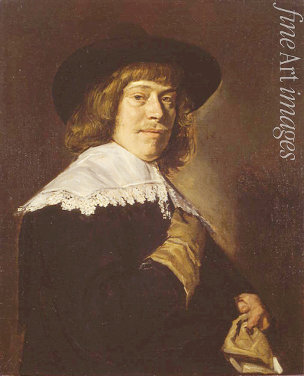 Hals Frans I - Portrait of a Young Man Holding a Glove