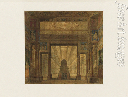 Percier Charles - Set design for opera Les Mystères d'Isis by Wolfgang Amadeus Mozart