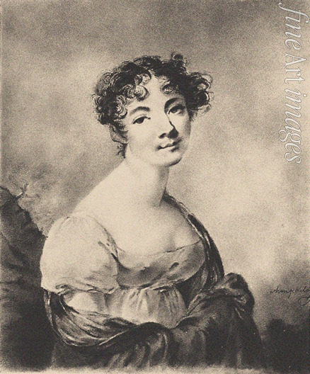 Molinari Alexander - Portrait of Natalia Vasilyevna Bulgakova (1785-1841), née Khovanskaya