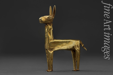 Präkolumbische Kunst - Goldenes Lama