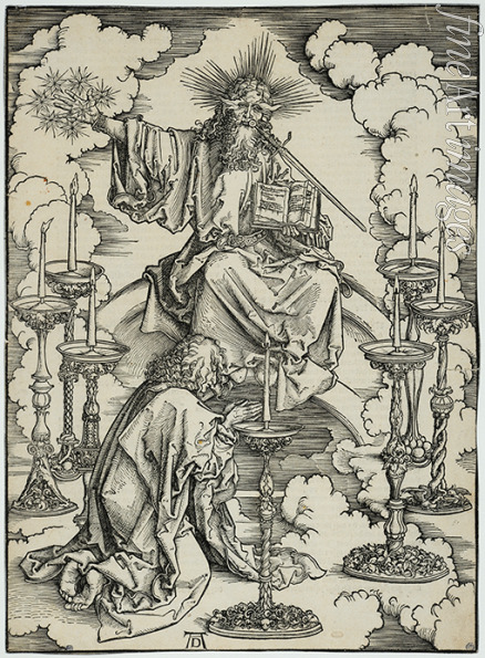 Dürer Albrecht - The Vision of the Seven Candlesticks. From Apocalypsis cum Figuris
