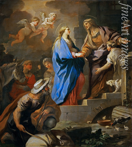 Giordano Luca - Begegnung von Maria und Elisabet