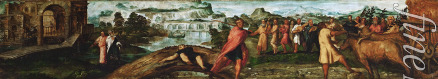 Tintoretto Jacopo - Die Überführung der Bundeslade durch König David nach Jerusalem