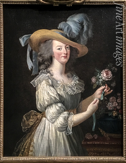 Vigée Le Brun Louise Élisabeth - Porträt von Marie Antoinette im Musselinkleid