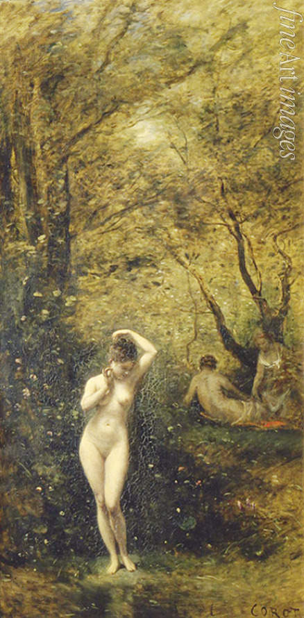 Corot Jean-Baptiste Camille - Diana bathing
