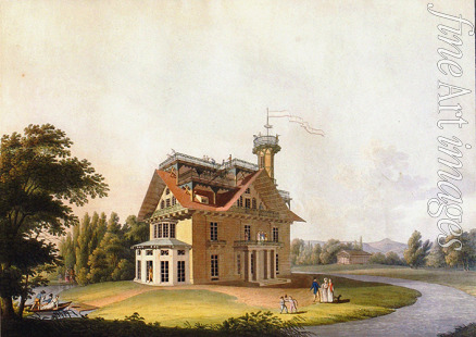 Hammer Christian Gottlieb - View of the summer house of Prince Nikolai Abramovich Putyatin at Kleinzschachwitz near Dresden