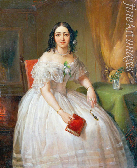 Orlov Pimen Nikitich - Portrait of Sophia Nikolayevna Karamzina (1802-1856)