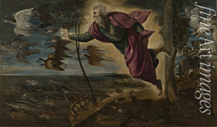 Tintoretto Jacopo - Die Erschaffung der Tiere