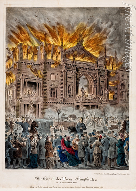 Unbekannter Künstler - Der Ringtheaterbrand in Wien am 8. Dezember 1881