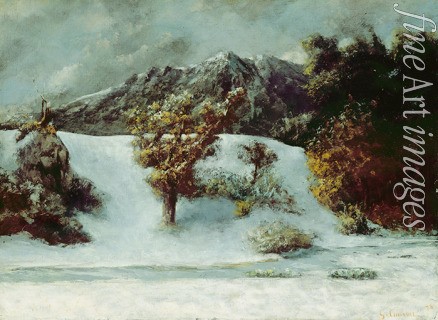 Courbet Gustave - Winterlandschaft mit den Dents du Midi