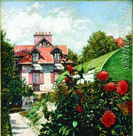 Caillebotte Gustave - Dahlien: Der Garten in Petit Gennevilliers