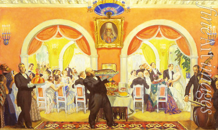Kustodiev Boris Michaylovich - The Wedding Feast